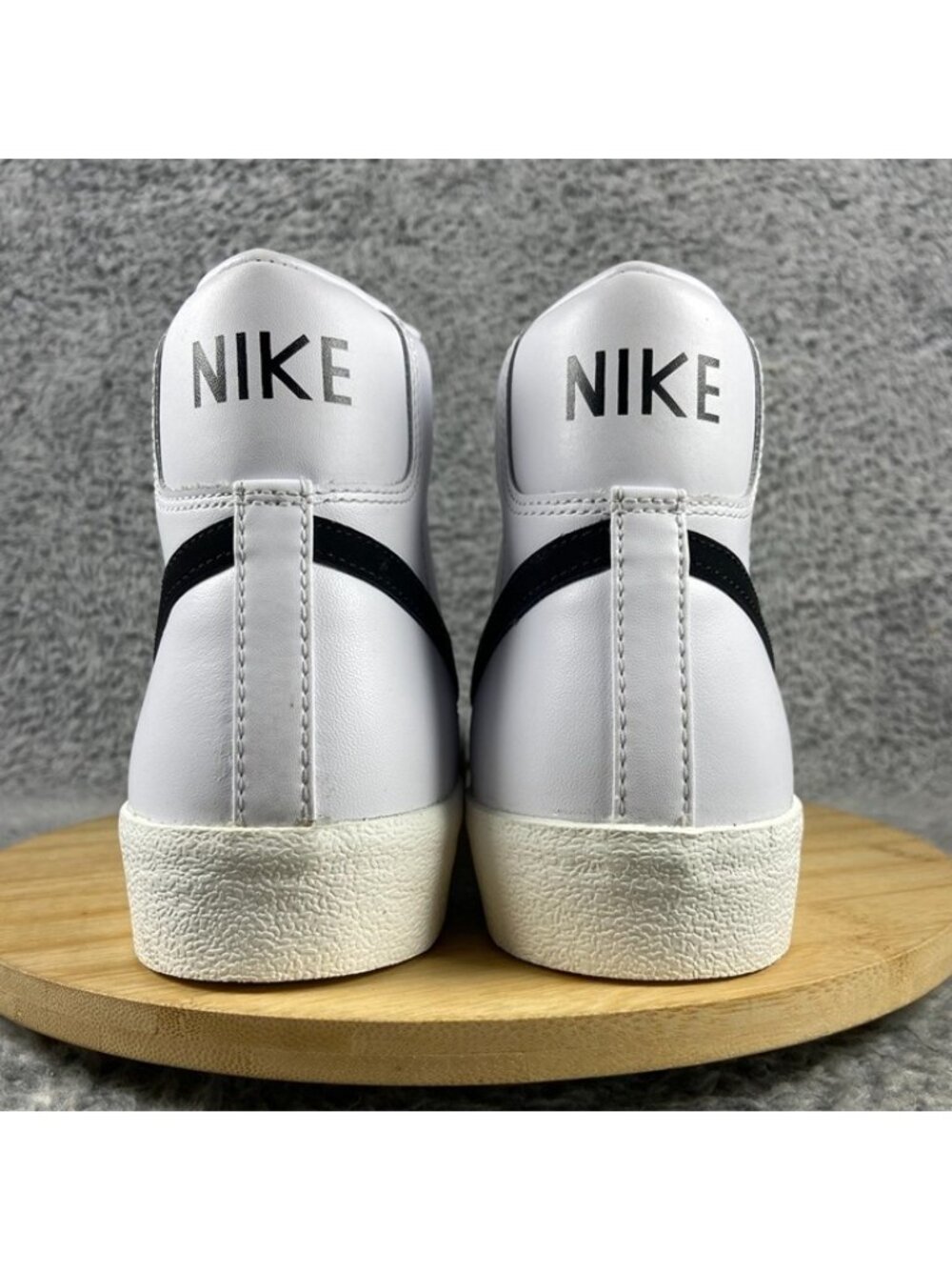 Nike Blazer Mid '77 Vintage White Black Size 9.5 Men Sneakers BQ6806-100 - Picture 5 of 6